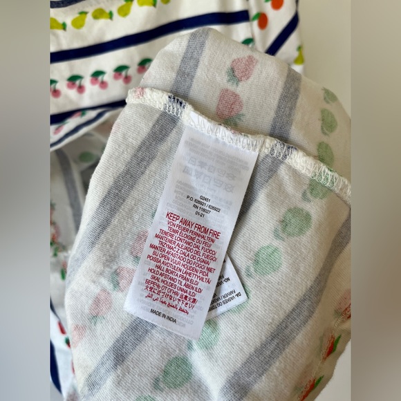 MINI BODEN Girl’s Strawberry Pockets Long SleeveTunic Fruit Dress, 5/6Y, VGUC - Picture 5 of 6